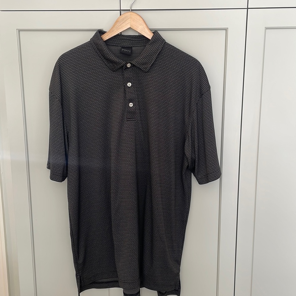 Dunning dark gray golf shirt